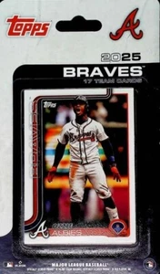 Juego de 3 tarjetas de novato Atlanta Braves 2025 Topps sellado de fábrica del equipo Acuña Olson - Imagen 1 de 3