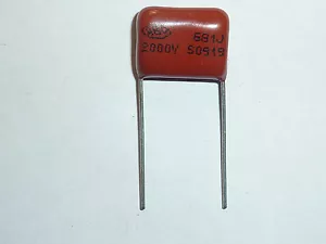 200PCS CBB81 681J 2000V 0.68NF 680pF P15 Metallized Film Capacitor - Bild 1 von 1