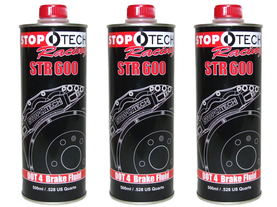 (3 latas de 500 ml) Líquido de frenos Stoptech Racing STR600 alto rendimiento 594F DOT 4 Foto 1 de 1
