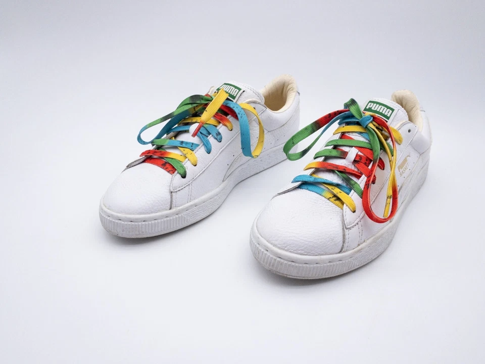 PUMA Basket Mujer Zapatillas Ocio Zapato Bajo Cuero Blanco Gr.38EU Art.2142-10 - Imagen 1 de 2