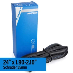 Giant Thorn Resistant 24" x 1.90-2.10" Bicycle Inner Tube 35mm Schrader Valve - Picture 1 of 1