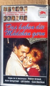 German Language VHS Das haben die Mädchen gern (Comedy 1962) Peter Kraus - Imagen 1 de 3
