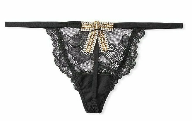 VICTORIA'S SECRET MUY SEXY ENCAJE ADORNADO LAZO TANGA TANGA PANTY XS S M L Foto 1 de 1