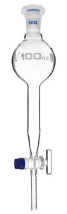 Eisco 100ml Gilson Separatory Funnel, Glass Stopcock, 19/26 Socket, Borosilicate - Picture 1 of 1