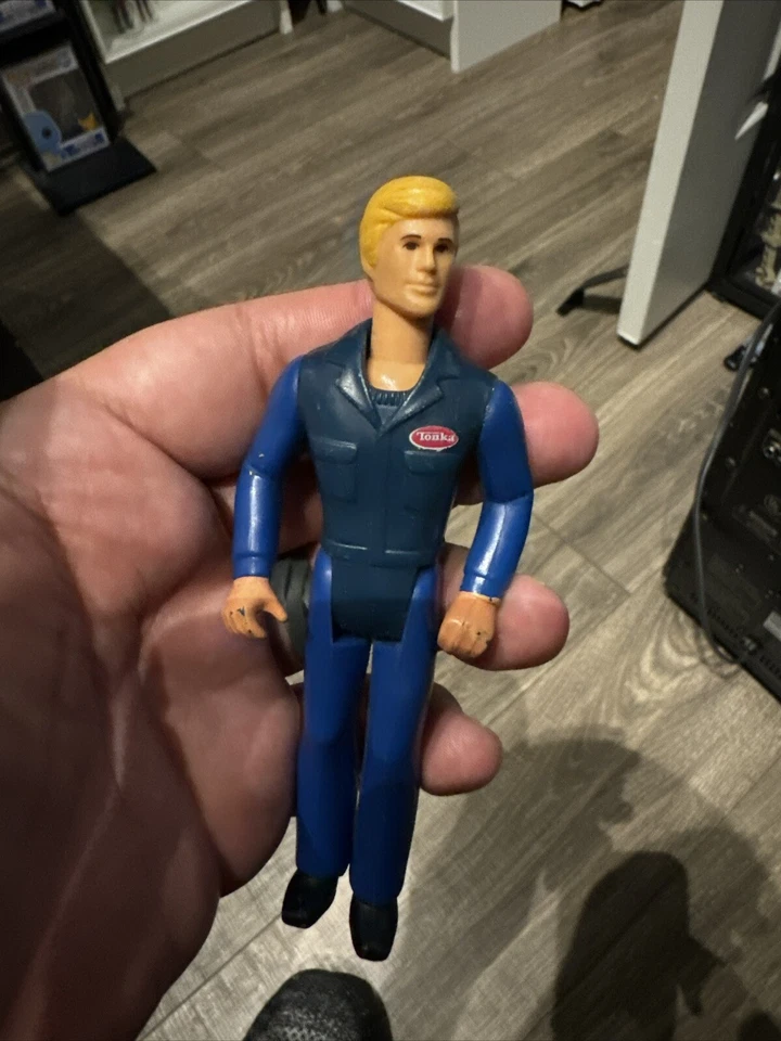Tonka Truck Blond Man With Moveable Arms And Legs - Blue Uniform - Image 1 of 1