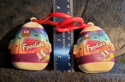 2 New Unopened Fiesta Food Foodie CB Cutie Bean Plush Clip-Ons - Slight Rip On 1 - Image 1 of 4