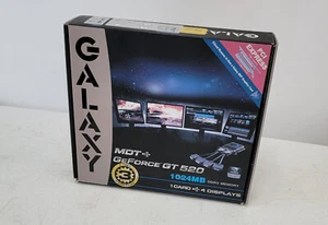 NEW GALAXY MDT GEFORCE GT 520 1024MB DDR3 MEMORY 1 CARD  4 DISPLAYS OPEN BOX - Picture 1 of 4