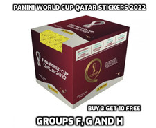 PANINI QATAR WORLD CUP 2022 STICKER COLLECTION, GROUPS F, G AND H