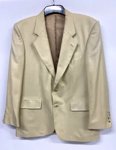 Burberry jacket vintage mens 38'' cream wool & silk blazer 746 - Picture 1 of 15