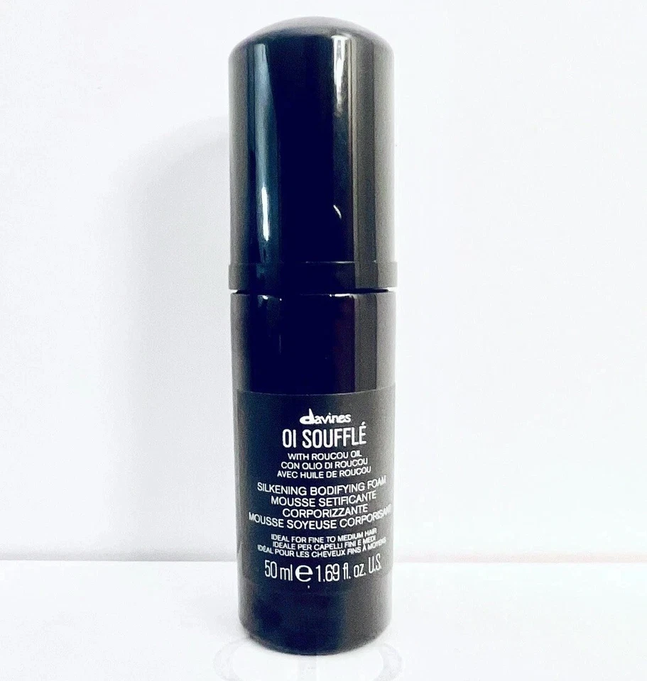 Davines OI Soufflé Espuma Corporativa de Seda Mini Viagem Tamanho 1,69 oz/50 ml NOVO - Imagem 1 de 3