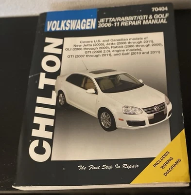 Chilton Repair Manual 70404 Volkswagen Jetta Rabbit GTI & Golf 2006-2011 Foto 1 de 4