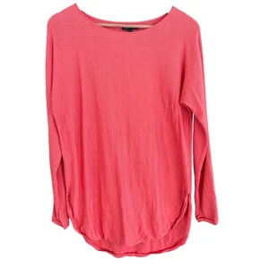 Eileen Fisher Merinowolle Tunika Pullover S Pink Coastal Capsule Minimalist Prep - Bild 1 von 6