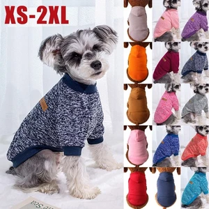 Small Large Hoodie Pet Dog Clothes Winter Warm JACKET Sweater Jumper Coat XS~2XL - Picture 1 of 28