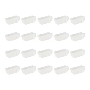 0.6 Inch Dust Plug, 20 Pcs Anti Dust Plug Cover Female End, White - Zdjęcie 1 z 6