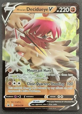 Hisuian Decidueye V SWSH238 SWSH: Sword & Shield Promo Cards Holo - Image 1 of 2