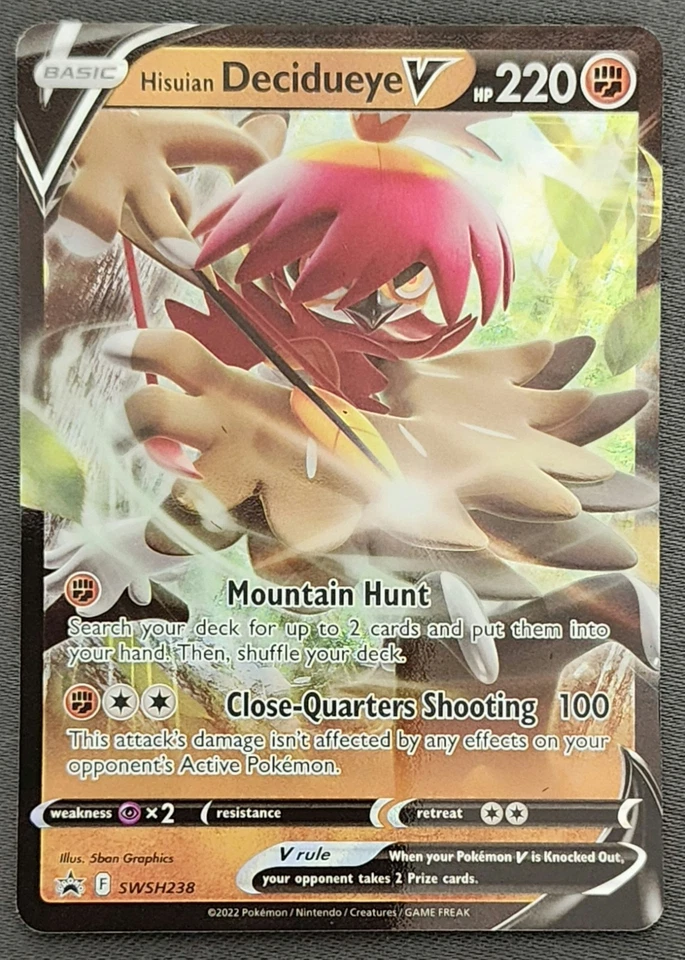 Hisuian Decidueye V SWSH238 SWSH: Sword & Shield Promo Cards Holo - Image 1 of 2