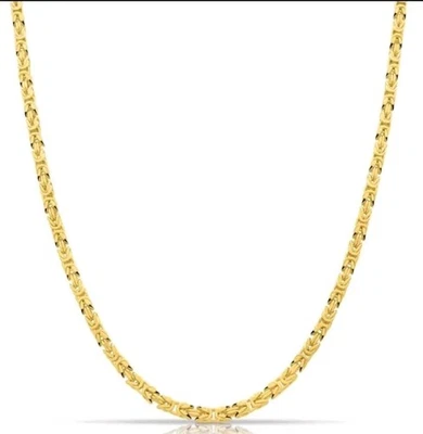 Königskette 3,8 mm, 585er 14 Karat vergoldet, 55 cm, Herren - Bild 1 von 4