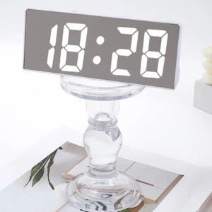 Temperature Display Electronic Table Clock LED Digital Clock Bedroom - Picture 1 of 15