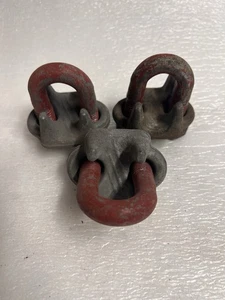 3pk CROSBY 3/4" RED GALVANIZED DROP FORGED WIRE ROPE CLIP CABLE CLAMP NOS - Picture 1 of 2