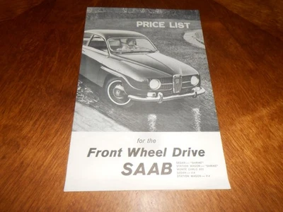 Folleto Saab 96 1967/catálogo de precios, características y más/motor Shrike y V-4 Foto 1 de 2