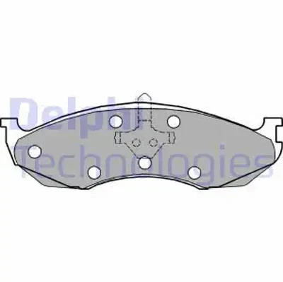 Brake pads Low-Metallic LP1615 DELPHI for JEEP KIA - Image 1 of 4