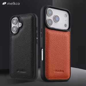 Funda Completa Melkco Cuero de Vaca Genuino para iPhone 17Pro Max Air 16 15 14 - Imagen 1 de 20