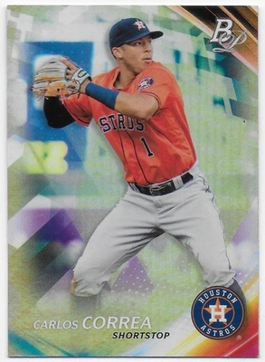 2017 Bowman Platinum #45 Carlos Correa - Houston Astros - Image 1 of 2