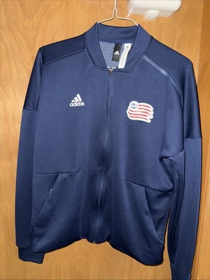 Adidas New England Revolution Anthem Navy Blue Full Zip Jacket (B34) - Image 1 of 4