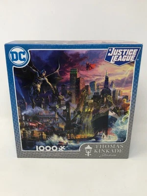 Ceaco 1000 Piece Thomas Kinkade - DC Comics Collection, Justice League Showdown, - Image 1 of 4