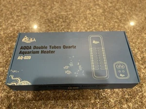 AQQA Chauffage d'aquarium à quartz double tube AQ-020 - Ouvert, jamais utilisé - Photo 1/2