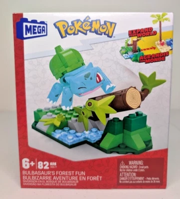 Mega Construx Pokemon, Bulbasaur's Forest Fun - 82 Pcs 6+ Years, NEW BOX - Image 1 of 2