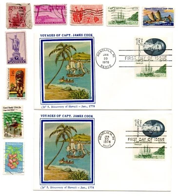 2 ESCANEOS. LOTE RELACIONADO HAWAIIAN HI. 1 DE 1800. FDC. CABEZA INDIA Foto 1 de 2