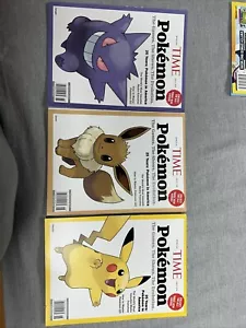 Pokemon Exclusive Time Gengar,Eevee,Pikachu - 25 Years of Pokemon - Near Mint - Picture 1 of 8