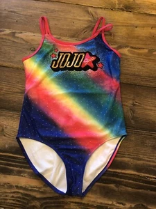 NWOT Nickelodeon JoJo Siwa SWIMSUIT BATHING SUIT RAINBOW SZ L LARGE 10-12 - Picture 1 of 2