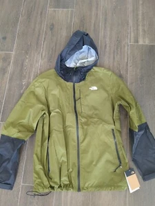 Mens The North Face Alta Vista Dryvent Waterproof Hooded Rain Jacket - Green - Picture 1 of 6
