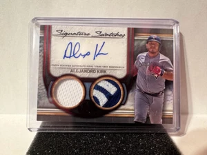 2023 Topps Museum Sammlung Alejandro Kirk Dual Relikt Auto ROT 2/10 blau Jays - Bild 1 von 2