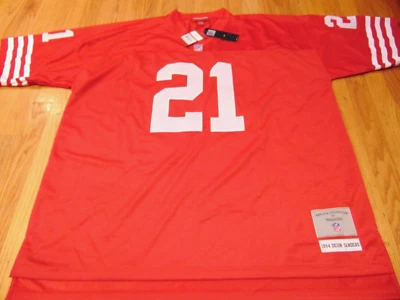 MITCHELL & NESS NFL 旧金山 49ERS DEION SANDERS 1994 球衣 56 3XL 缝纫 — 第 1/4 张图片