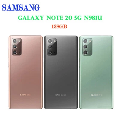 Nuevo Samsung Note 20 5G N981U 128GB Un solo SIM Android Smartphone Desbloqueado - Imagen 1 de 4