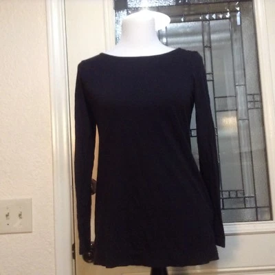 CAMISETA MATERNIDAD MATERNIDAD Top Mujer Talla PEQUEÑA NEGRA MANGA LARGA (C) Foto 1 de 4