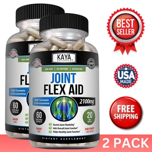 (2 Pack) Triple Strength Pain Relief, Joint Support Glucosamine, Turmeric, MSM - Picture 1 of 16