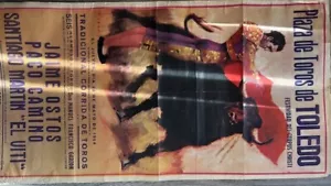ORIGINAL Vintage Bullfight Poster Plaza Toros Espana Brava Costa Brava Spain - Picture 1 of 6