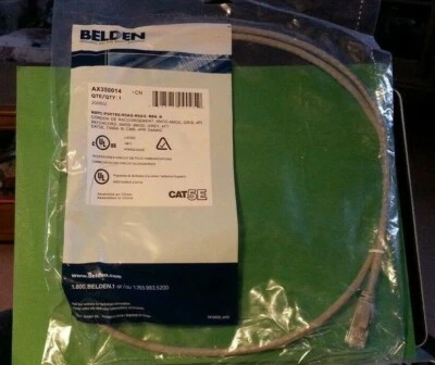 4 FT CAT5E Ethernet LAN Network Patch Cable Internet Router Cord RJ45 UTP Grey - Image 1 of 4