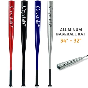 32/34" Heavy Duty Metal Baseball Bat Rounder Softball Pole Stick Stainless Steel - Picture 1 of 25