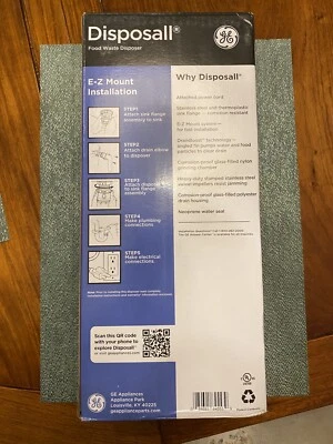 GE 1/2 Horsepower Continuous Feed Garbage Disposer Corded - Image 1 of 2