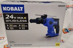 Trapano a percussione rotativo Kobalt KRH 124B-03 24V max brushless 7/8" SDS Plus strumento nudo - Foto 1 di 6