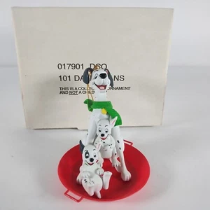 101 Dalmatians Vintage Disney Christmas Ornament Grolier with Box 017901 Pongo - Picture 1 of 7