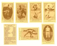 1922 American Caramel E120 Reprints - WASHINGTON SENATORS Team Set 