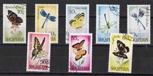 1966 ALBANIA BUTTERFLIES AND INSECTS obliterated stamps - Picture 1 of 1