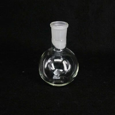 250ml 29/32 Joint One Mouth Short Neck Flat Bottom Flask Boiling Lab Glassware - Image 1 of 4