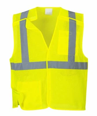 Portwest US384 Economy HiVis Reflective Cooling Mesh Break Away Safety Vest ANSI - Image 1 of 4
